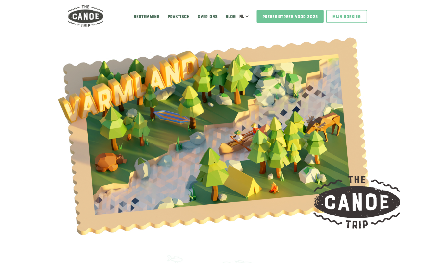 Canoe trip 3D header