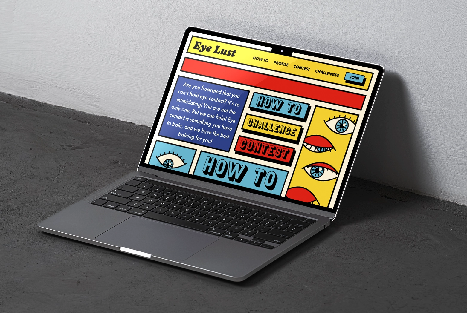 Hero Eyelust website