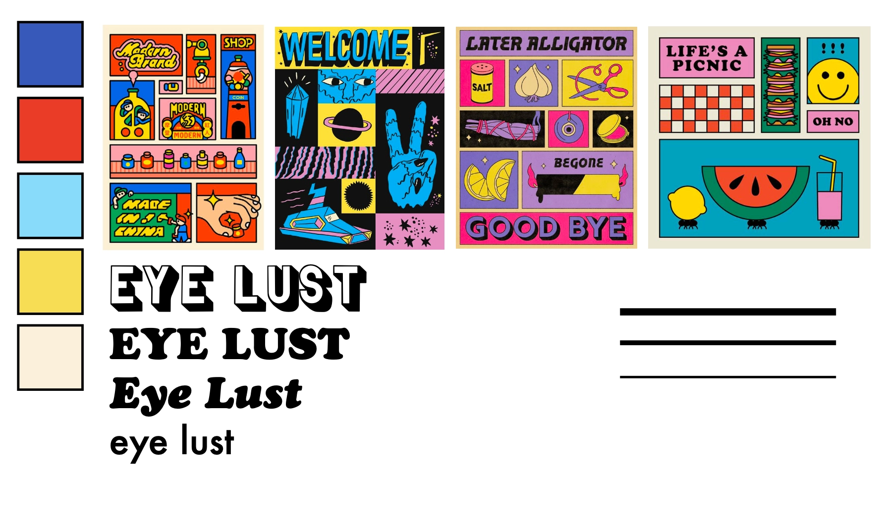 styleboard for the eyelust project