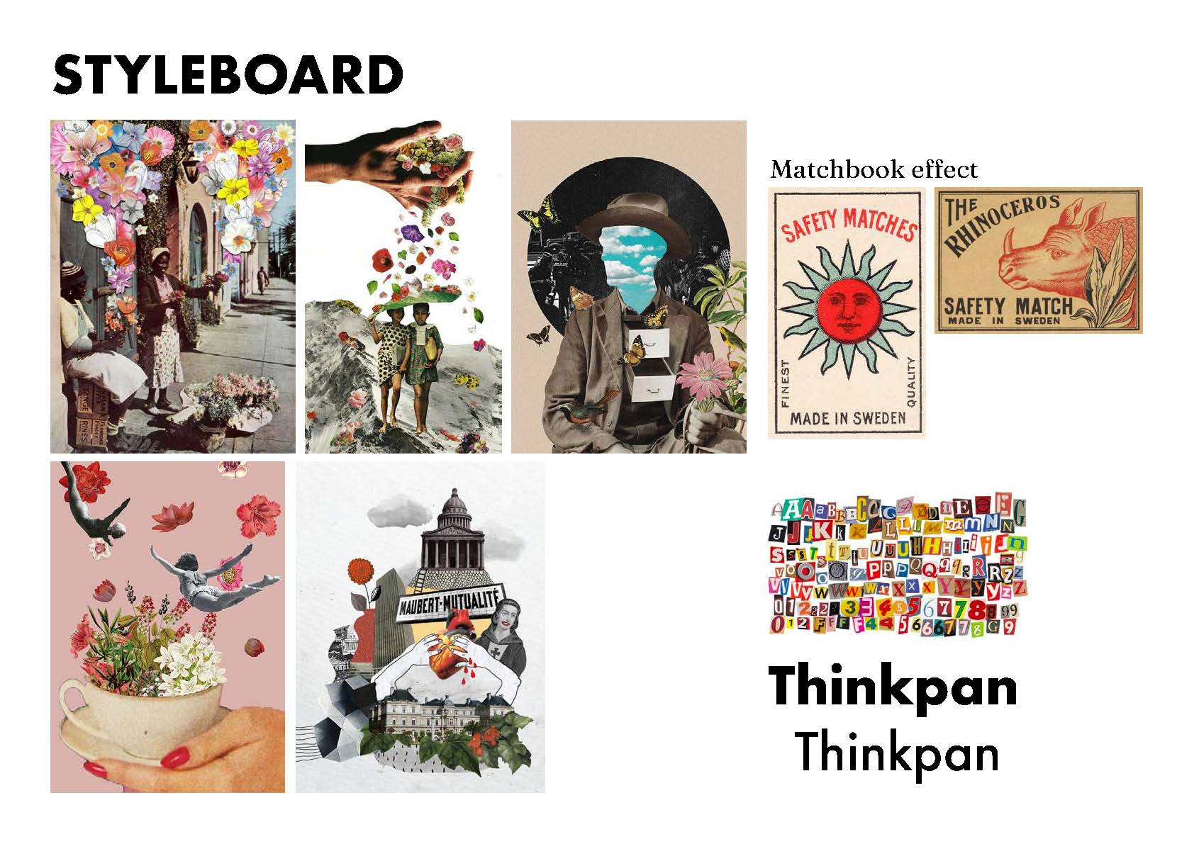 styleboard for the thinkpan project